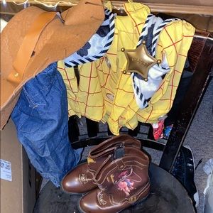 Woody costume with boots listed price can we lower